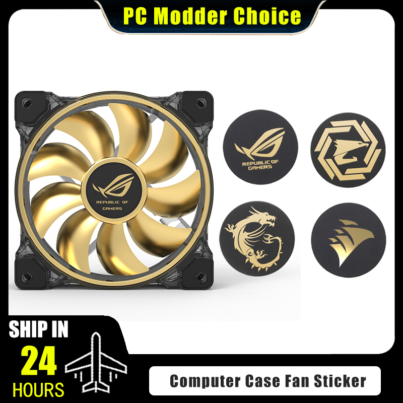 Pc Gaming Case - Computer Case Fan Logo Sticker, ROG