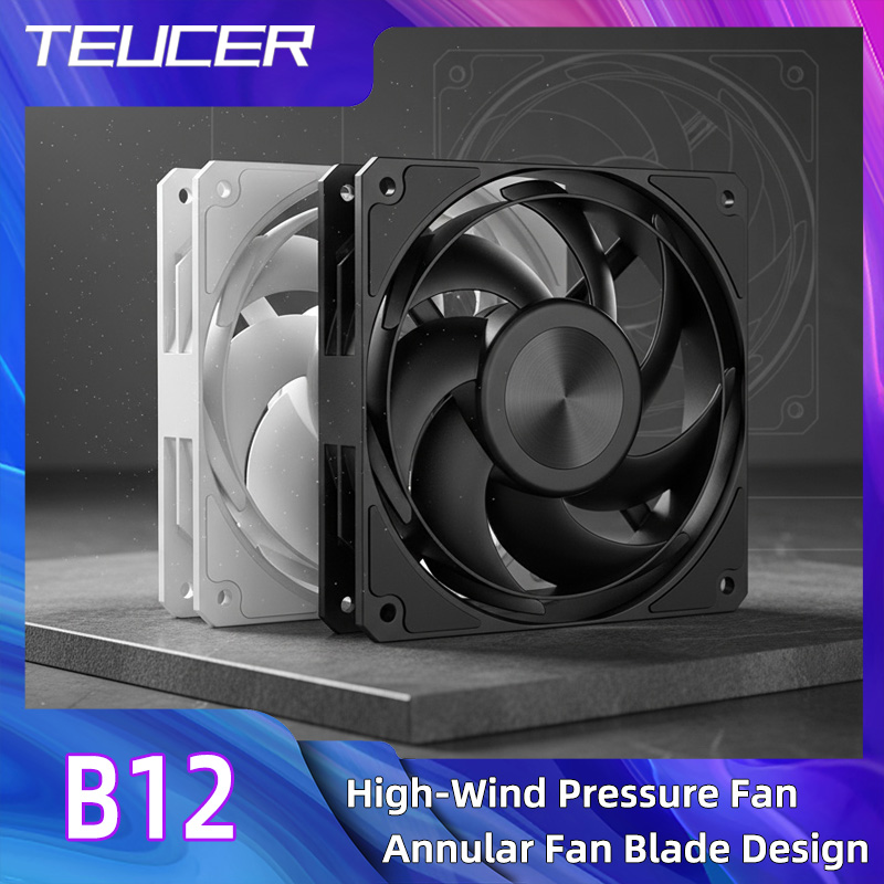 Pc Gaming Case - TEUCER Computer CPU Cooler Fan 120mm
