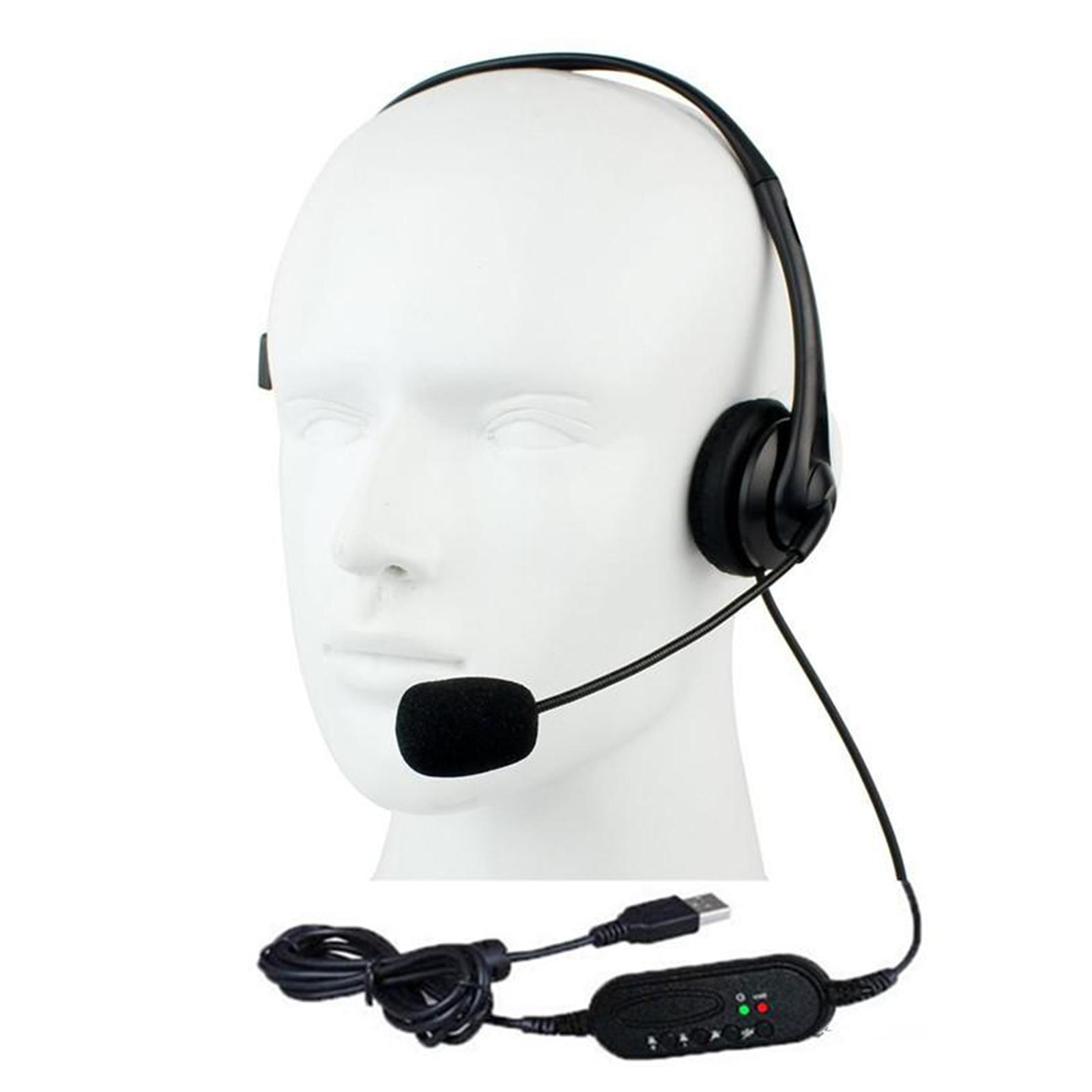 Pc Gaming Center - Office Headset Lightweight 2.5mm USB Computer