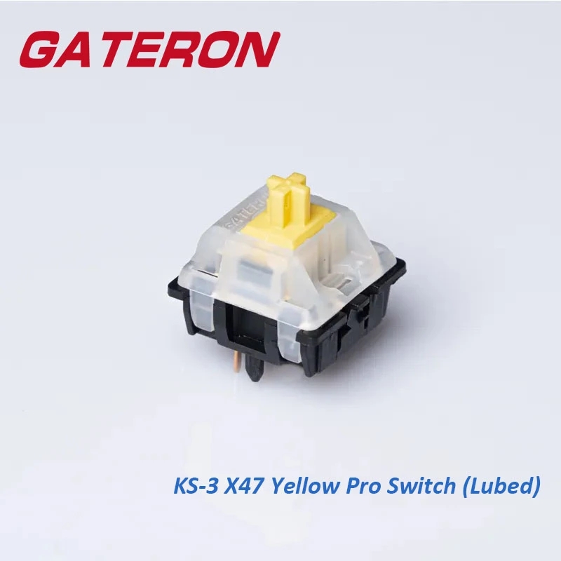 Gateron Milky Top Black Bottom - Pc Gaming Yellow review and price