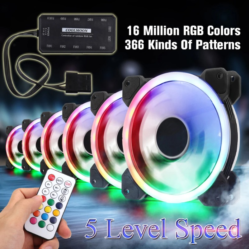 120mm RGB Quiet Adjustable PC  - Pc Gaming Case review and price