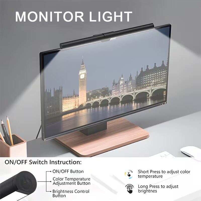 RGB LED Monitor Light Strip St - Pc Gaming Yellow review and price