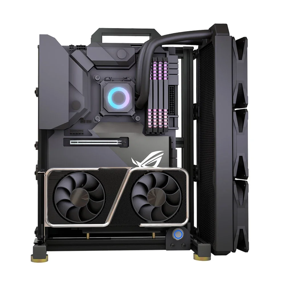 Modding EATX Open PC Case Fram - Pc Gaming Center review and price