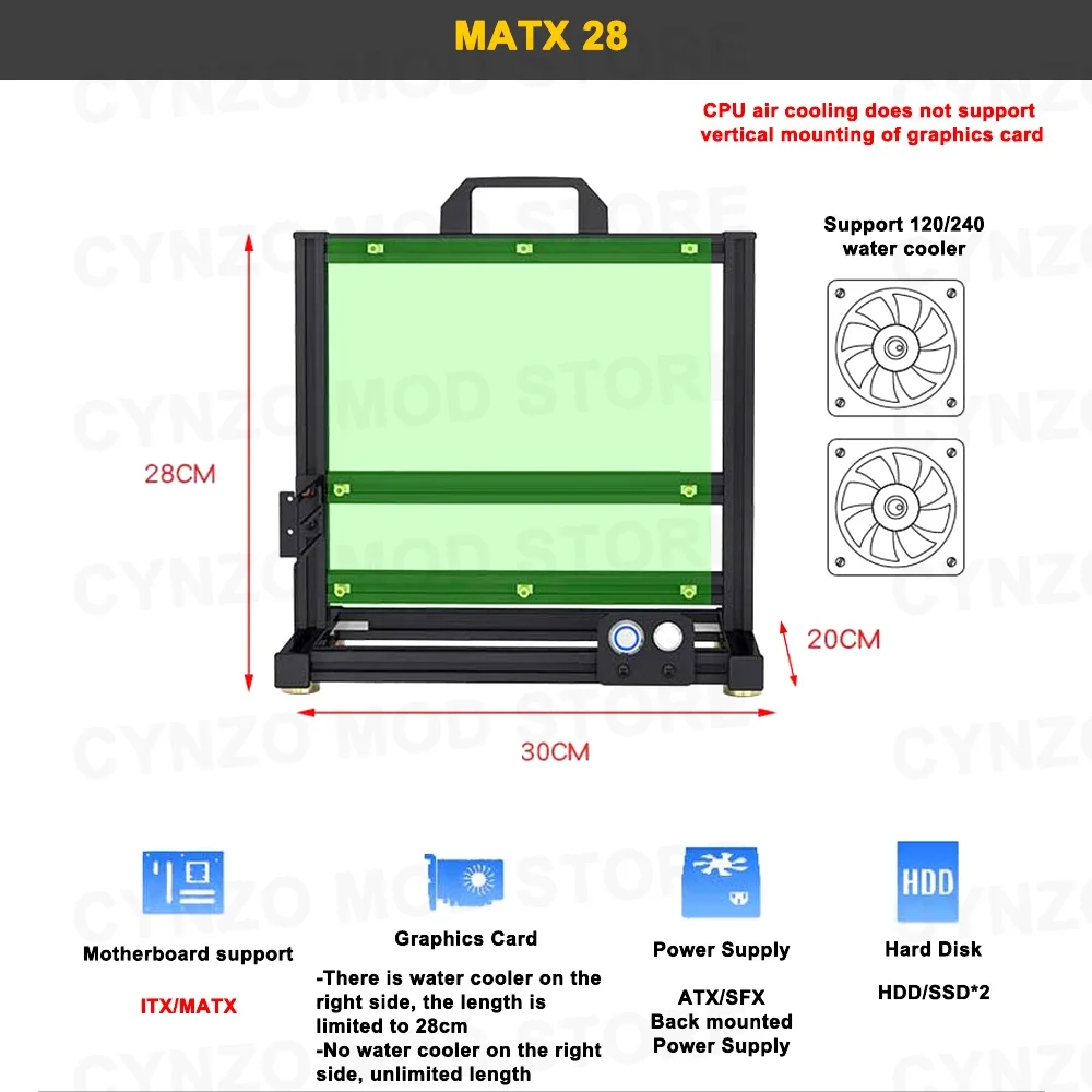 Modding EATX Open PC Case Fram - Pc Gaming Center review and price