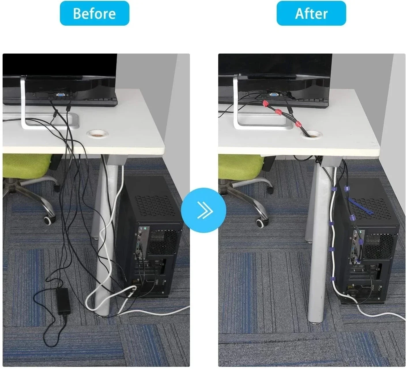 10/30/50PCS USB Cable Organize - Cable Management Sleeve review and price