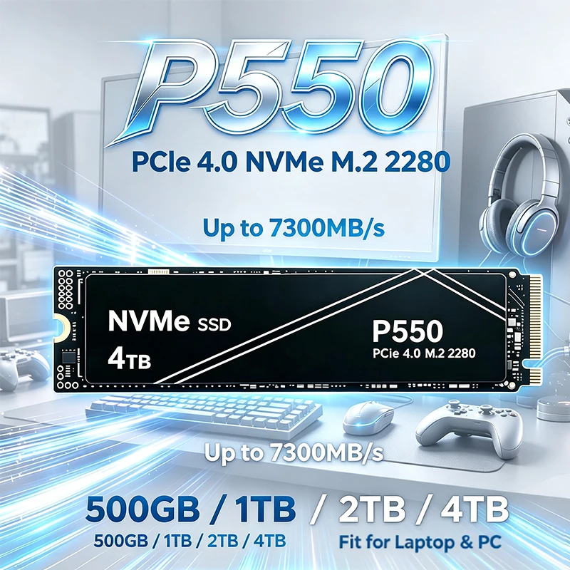 New P550 1TB/2TB/4TB PCIe NVMe - Pc Gaming News review and price