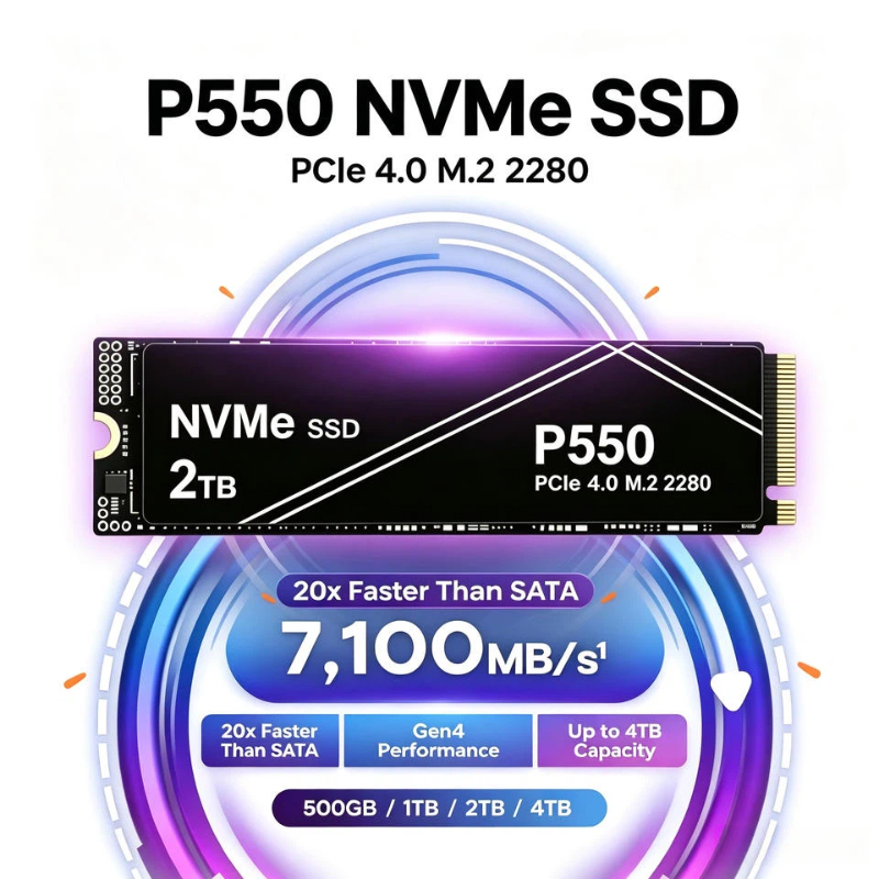 New P550 1TB/2TB/4TB PCIe NVMe - Pc Gaming News review and price