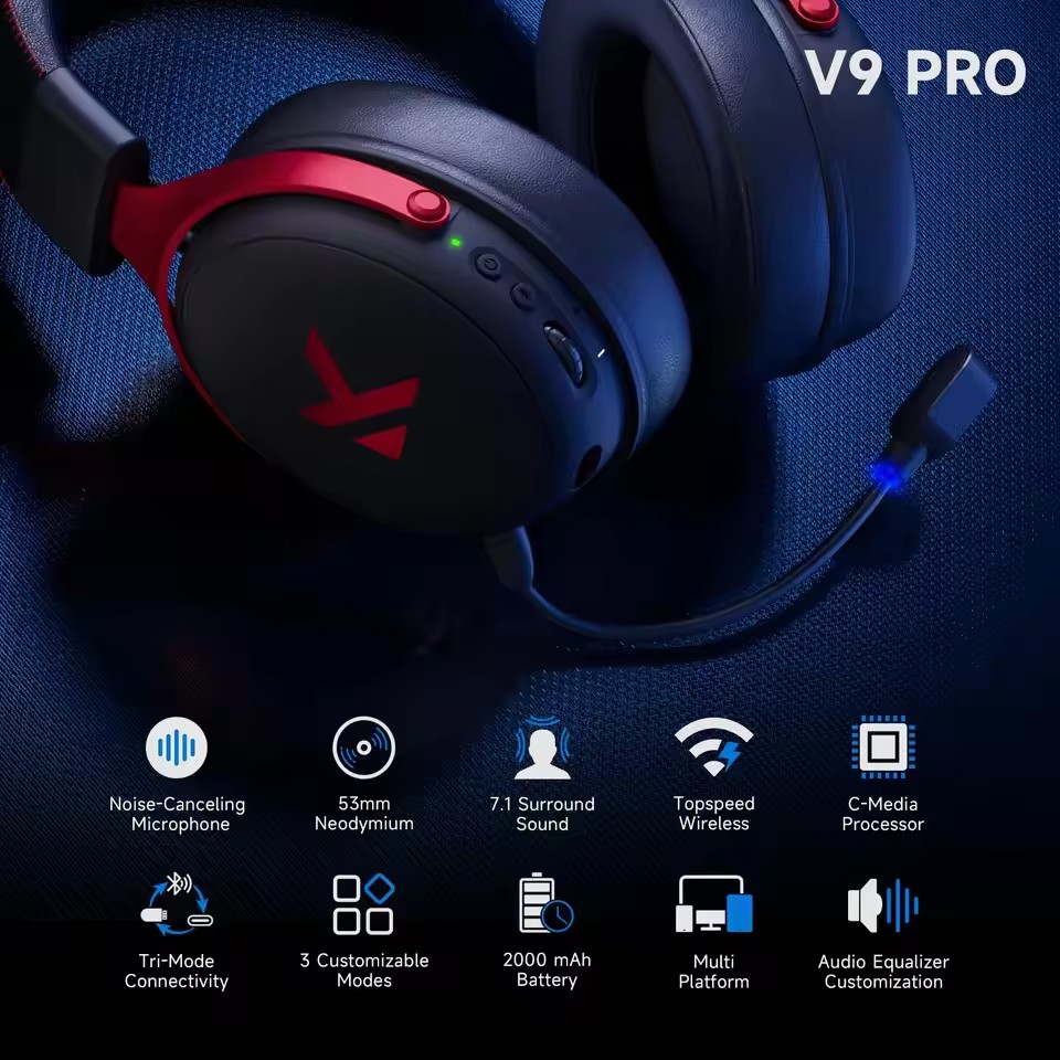 E-sports Headset Wireless Low  - Pc Gaming Victus review and price