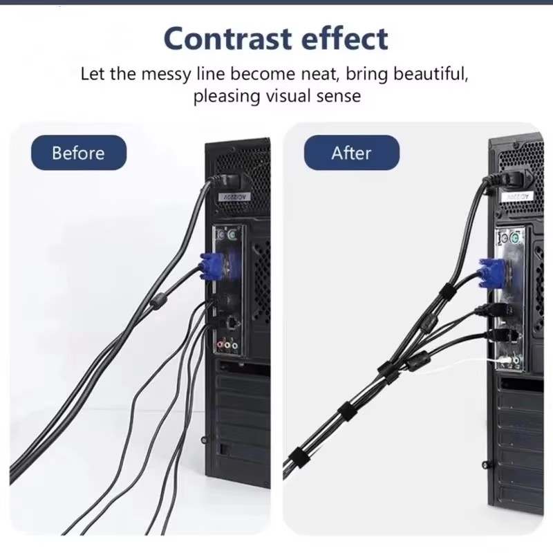 Cable Organizer Ties Tearable  - Cable Management Sleeve review and price