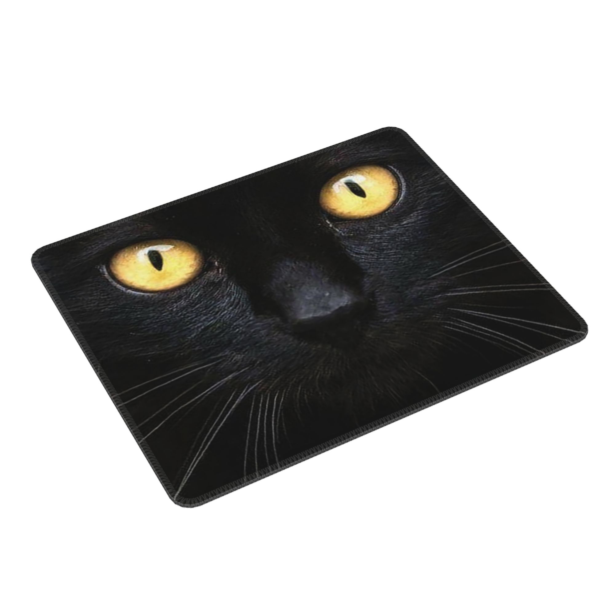 Black Cat Face And Yellow Eyes - Pc Gaming Yellow review and price