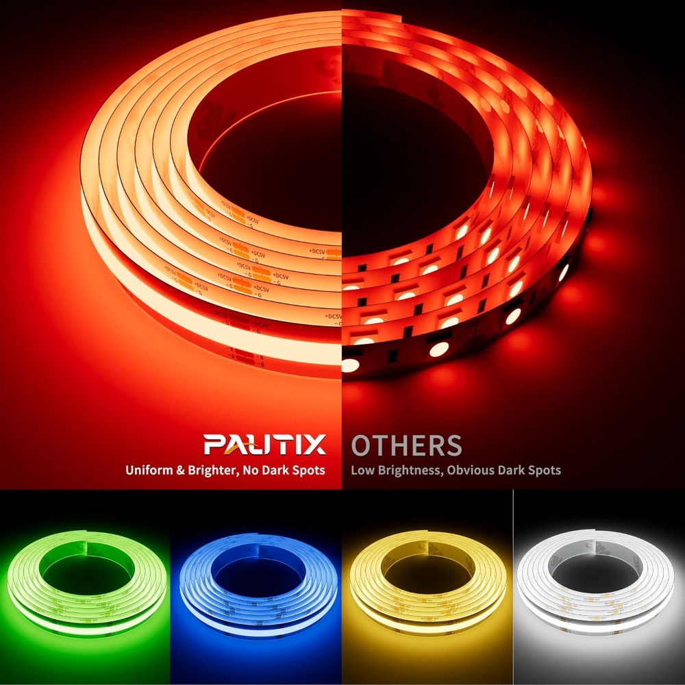 5V USB COB RGB LED Strip Light - Rgb Light Strip review and price