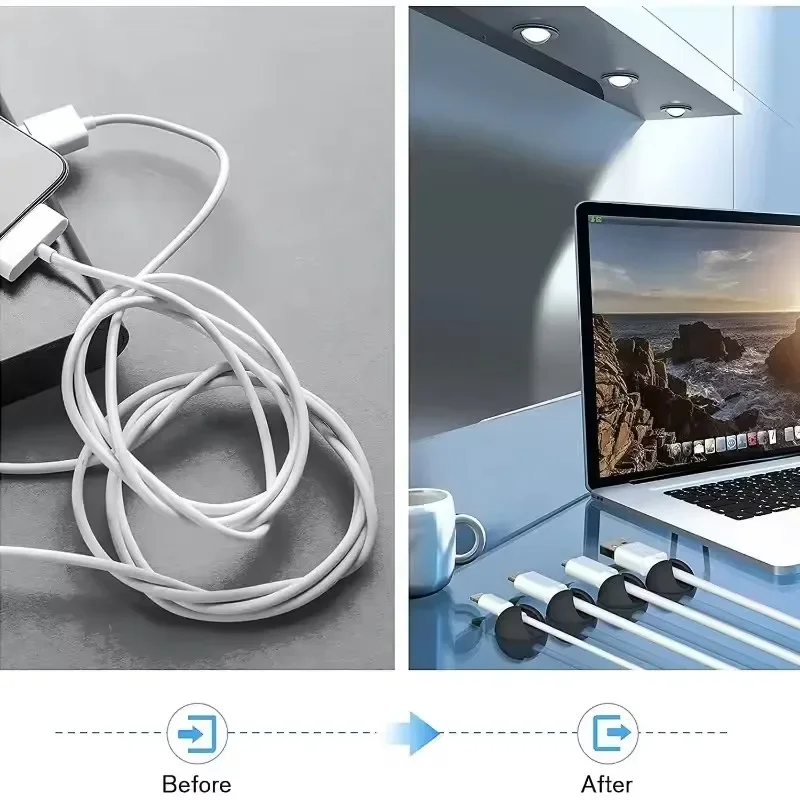 5/50Pcs Desktop Wall Cable Cli - Cable Management Sleeve review and price