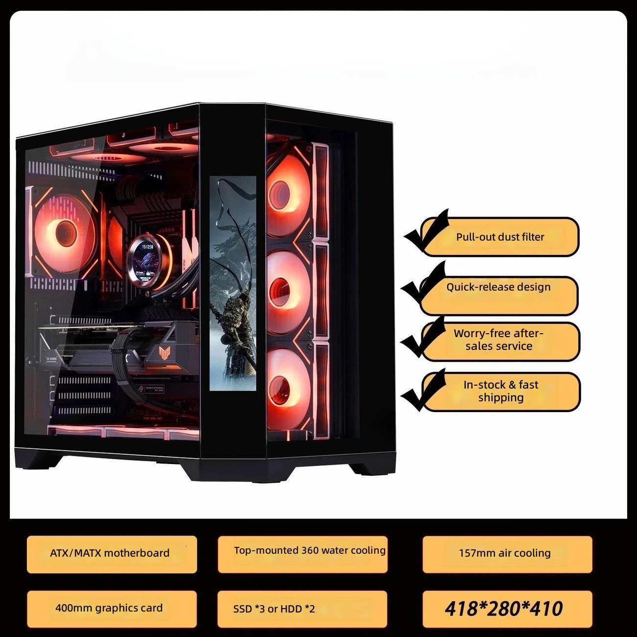 4 RGB Fans Included Gaming PC  - Pc Gaming Center review and price