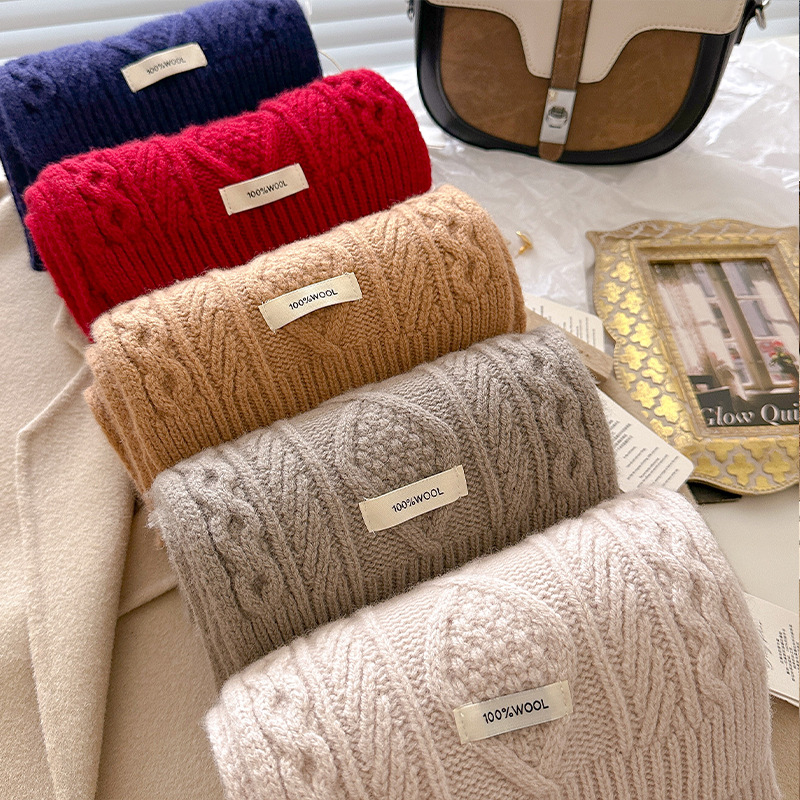 Luxury 100% Wool Scarf Women M - Cable Management Sleeve review and price