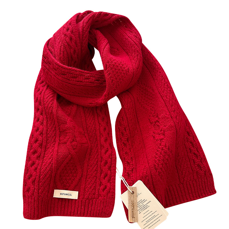 Luxury 100% Wool Scarf Women M - Cable Management Sleeve review and price