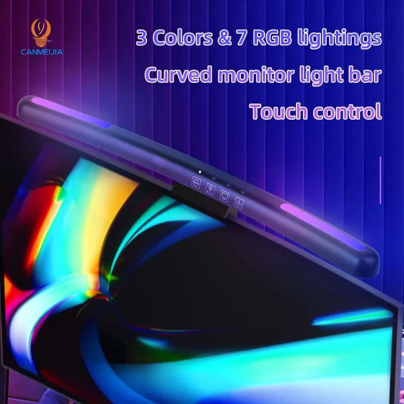 Curved LED Monitor Light Bar U - Pc Gaming Simulator review and price