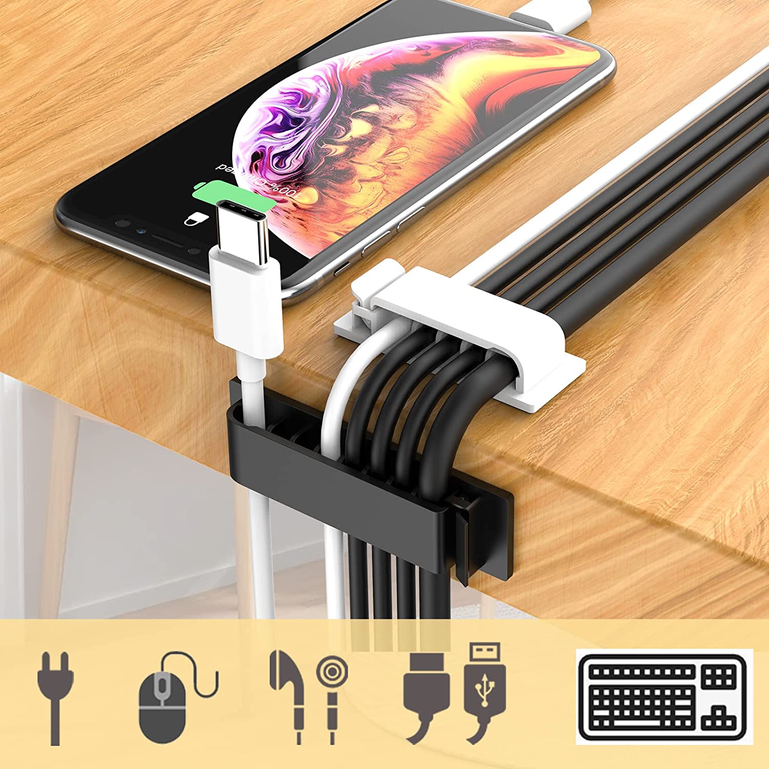 Cable Organizer Cord Managemen - Cable Management Sleeve review and price